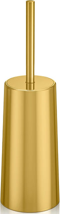 Toilet Brush and Holder, Toilet Brush Stainless Steel, Toilet Bowl Brush for Bathroom Toilet-Ergonomic, Elegant,Durable (Gold)