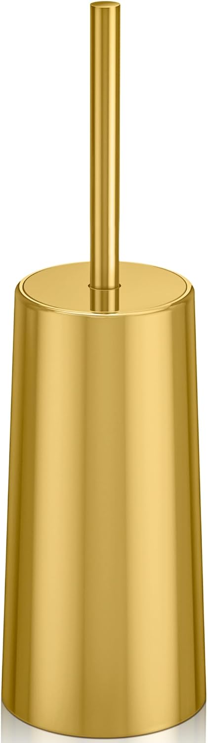 Toilet Brush and Holder Toilet Brush Stainless Steel Bowl for Bathroom Toilet-Ergonomic V1258-DP02-C-1490
