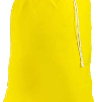 2-Pack Nylon Laundry Bags - Yellow & Red (30" x 40") with Locking Drawstring, Machine Washable, Fits Hampers, Holds 2-3 Loads