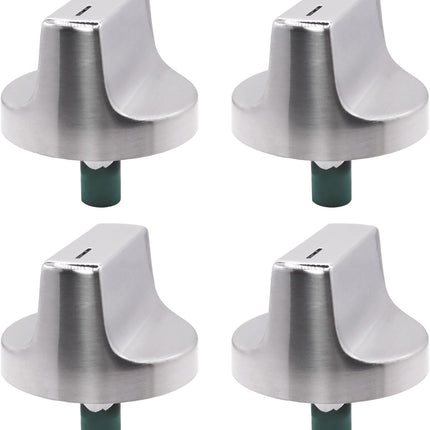 W11517334 Range Knob Compatible with Whirlpool Replaces Gas Range Oven Knob 4962305 W10850033 W11122869 W11458842 (4-Pack) The Edge of The Foot is Green or White