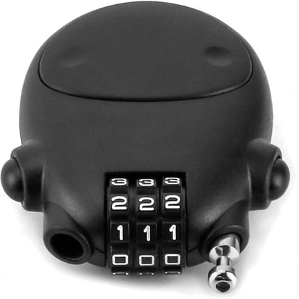 Retractable Cable Lock, 4 Pack Security Password Lock Steel Cable Luggage Locks