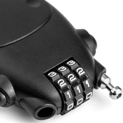 Retractable Cable Lock, 4 Pack Security Password Lock Steel Cable Luggage Locks