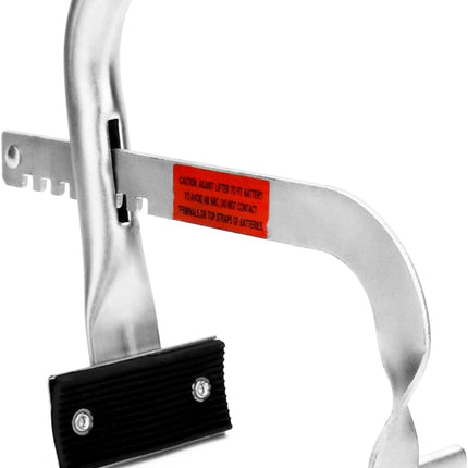 Battery Carrier, Battery Rack with Pads, Adjustable from 5" to 7", for Lifting and Carrying Batteries