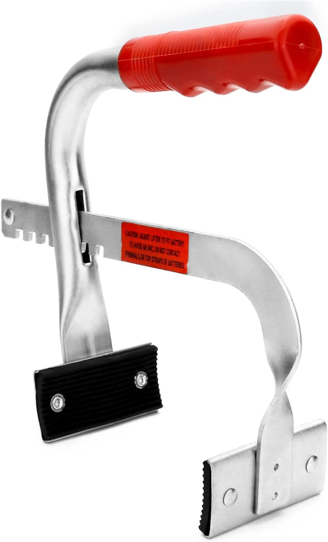 Battery Carrier Battery Rack with Pads Adjustable from 5 to 7 for Lifting and Carrying Batteries