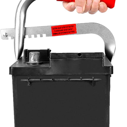 Battery Carrier, Battery Rack with Pads, Adjustable from 5" to 7", for Lifting and Carrying Batteries