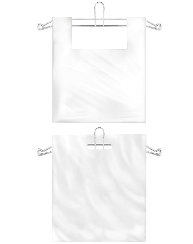 2-Pack T-Shirt Bag Rack Wall Mount Chrome-Plated Metal T-Shirt Retail Bag Holders 12-Inch Width 6 – product detail