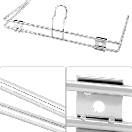 2-Pack T-Shirt Bag Rack Wall Mount, Chrome-Plated Metal T-Shirt Retail Bag Holders, 12-Inch Width, 6" Arm, Easy Install Bag Holder for Retail and Checkout Counters