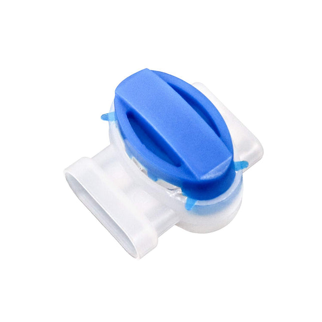 50 Pack 3 Wire Connectors Electrical IDC 314-BOX Pigtail Connectors for 22-14 AWG Cables in Blue
