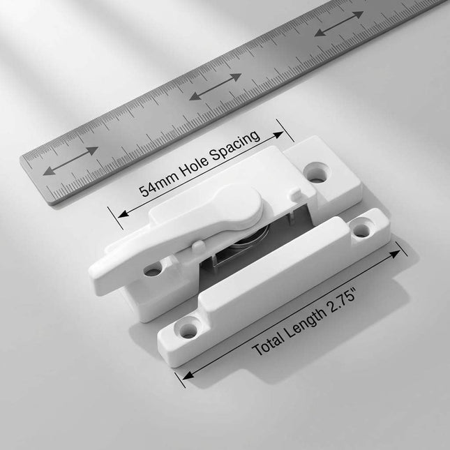 10 Pack Sliding Window Sash Locks Cam Action White Double Hung Window Sash Lock for Vertical and – product detail