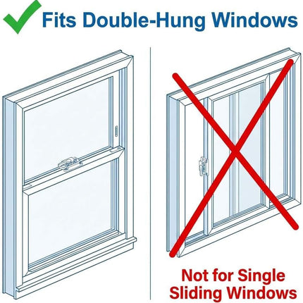 10 Pack Sliding Window Sash Locks, Cam Action White Double Hung Window Sash Lock for Vertical and Horizontal Sliding Windows