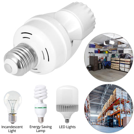 Motion Sensor Light Socket Adapter - 4 Pack E26/E27 Compatible, Adjustable Timing & Lux, Auto Motion Sensor Light Sockets Security Light Bulb Socket for Basements, Garages, Door Porch