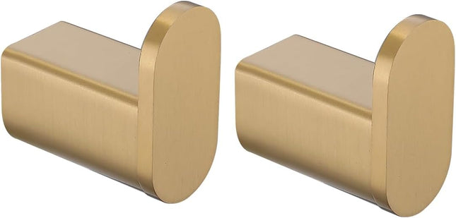 Champagne Bronze Towel Hooks for Bathrooms Wall Mount Coat Hooks SUS304 Stainless Steel Hand Towel Robe