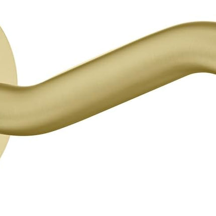 8 Inch Curved Shower Arm with Flange Brushed Gold S-Shape Shower Head Extension Arm Stainless Steel,Wall Mounted.RD-91068-8BG
