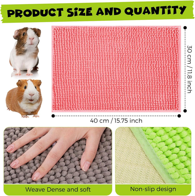 8 Pcs Guinea Pig Cage Liner for Guinea Pig Cage Bedding Reusable Rabbit Mat Pad Washable (16x12'' Gray – product detail