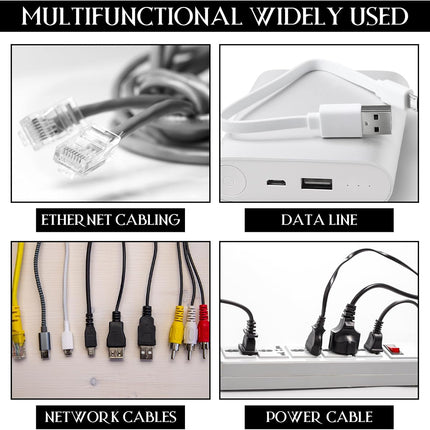500 Cable Clips 2 Steel Nails Polyethylene Electrical Wire Staples Electrical Wire Staples for Securing NM Non Metallic Cable to Wall Ceiling Floor Cement, White (1/2 Inch)