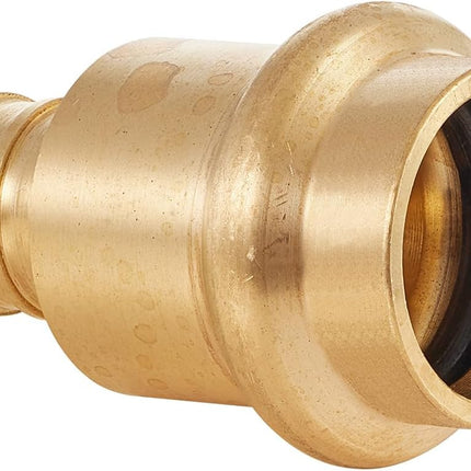 (Pack of 10)  1/2" Copper Press X 1/2" PEX Crimp Coupling Brass Adapter, for Copper and PEX Pipe Connection (PEX1807344)