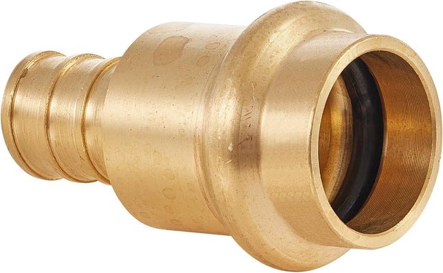 (Pack of 10) 1/2 Copper Press X 1/2 PEX Crimp Coupling Brass Adapter for Copper and PEX Pipe Connection – product detail