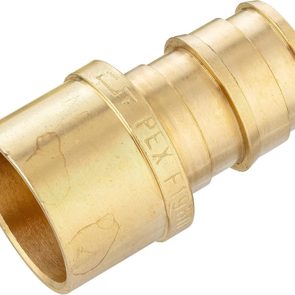 (Pack of 10)  Pex A Full Flow Expansion Brass Fittings 1/2"x 1/2" Female Sweat Adapter, ASTM F1960,(PEX1960052)