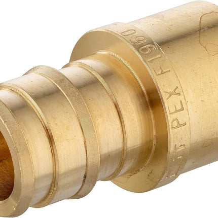 (Pack of 10)  Pex A Full Flow Expansion Brass Fittings 1/2"x 1/2" Female Sweat Adapter, ASTM F1960,(PEX1960052)
