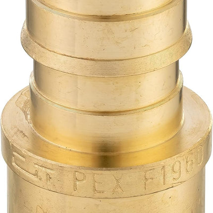 (Pack of 10)  Pex A Full Flow Expansion Brass Fittings 1/2"x 1/2" Female Sweat Adapter, ASTM F1960,(PEX1960052)