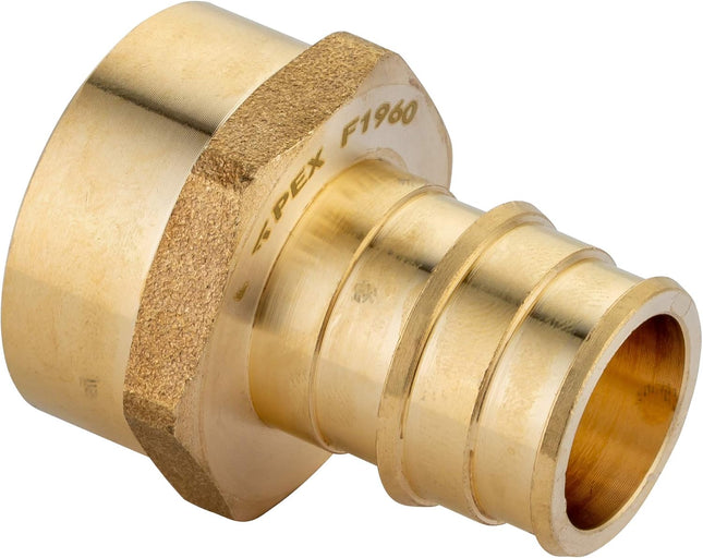 (Pack of 2) Pex A Full Flow Expansion Brass Fittings 1 inch x 1 inch Female NPT Adapter F1960 For Pex A – product detail