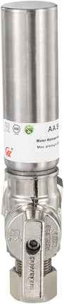 1/4 Turn Stop Angle Valve, 1/2" Nominal (5/8" OD) Compression x 3/8" OD With Stainless Steel Water Hammer Arrestor Chrome Plated Brass,(ARSTRVLV001)