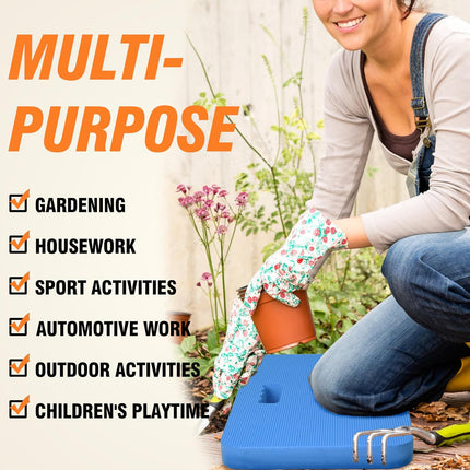 3-Pack Garden Kneeling Pad - For Gardening, Baby Bath, Yoga, Pilates, Exercise, Blue