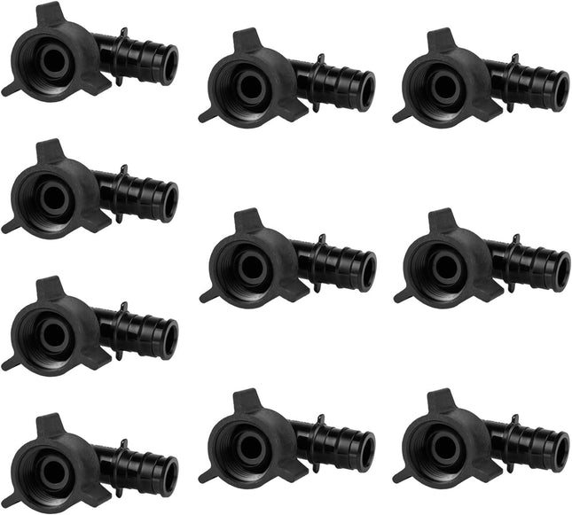 (Pack of 10) Poly PPSU Pex-A Expansion Fitting 1/2 X 1/2 Female NPT Swivel Elbow Adapter (PPSU1960047)