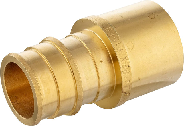 2-Pack Pex A Full Flow Expansion Brass Fittings 1 x 1 Female Sweat Adapter (Over the Copper Tube) ASTM – product detail