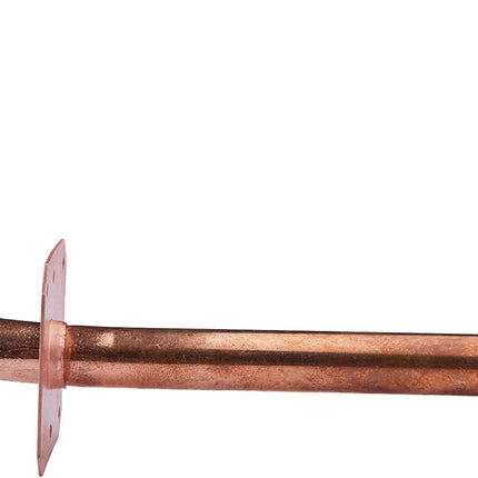 (Pack of 10)  Pex-A Expansion F1960 Connection, Copper Stub Out Elbow with Wall Flange, 1/2"-8 Inch Length,(STUB014)