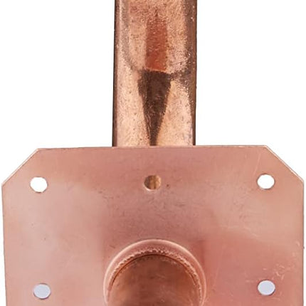 (Pack of 10)  Pex-A Expansion F1960 Connection, Copper Stub Out Elbow with Wall Flange, 1/2"-8 Inch Length,(STUB014)