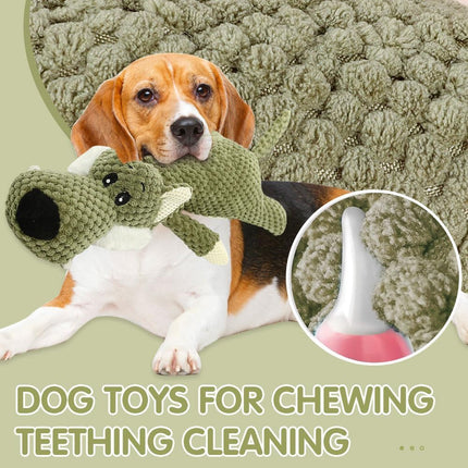Dog Plush Toys for Aggressive Chewers, Dog Toys Indestructible Dog Puppy Squeaky Chew Toys, 2026 Interactive Dog Toys for Heavy Chewers Durable Chew Toys Dog Plush Toy (Green)