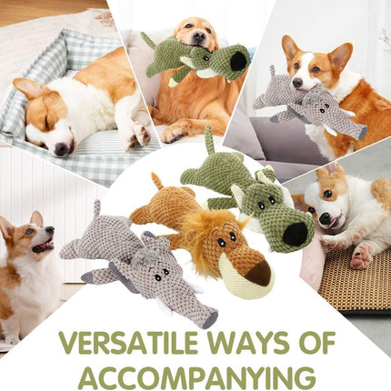 Dog Plush Toys for Aggressive Chewers, Dog Toys Indestructible Dog Puppy Squeaky Chew Toys, 2026 Interactive Dog Toys for Heavy Chewers Durable Chew Toys Dog Plush Toy (Green)