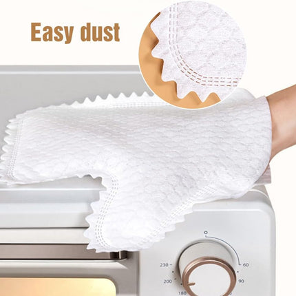 Multi-purpose Washable Dusting Gloves, 2026 Dual-Sided Pet Hair Cleaning Gloves Reusable Wet Dry Kitchen Mitt