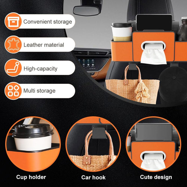 3 In 1 Car Backseat Organizer 2026 New Multifunctional Back Seat Car Organizer for Hold Phones – product detail