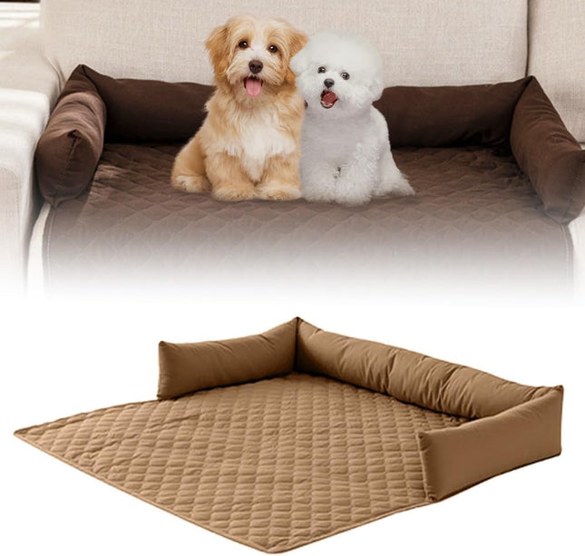 2025 New Cooling Dog Bed Refresh Durable Machine Washable Cooling Pad for Dogs Cats Upgrade Portable (Khaki