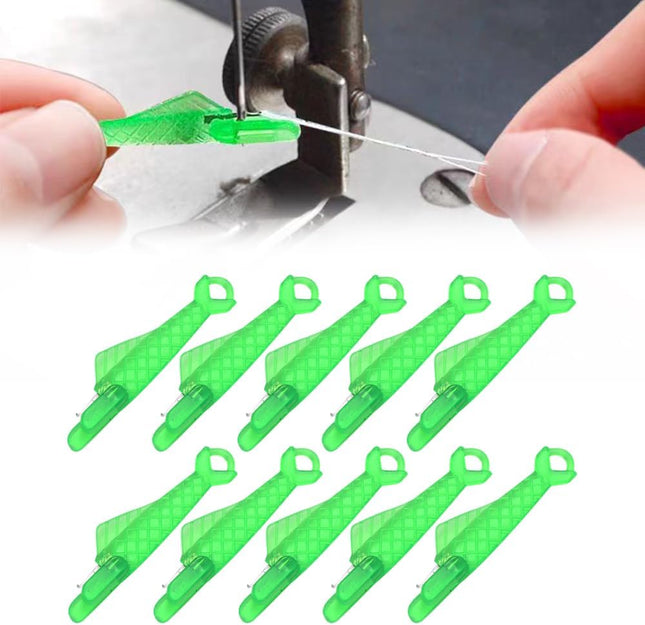 Fish Mouth Sewing Machine Needle Threader 2024 New Automatic Sewing Needle Threader Simple Needle (Green