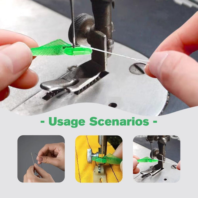 Fish Mouth Sewing Machine Needle Threader 2024 New Automatic Sewing Needle Threader Simple Needle (Green – product detail