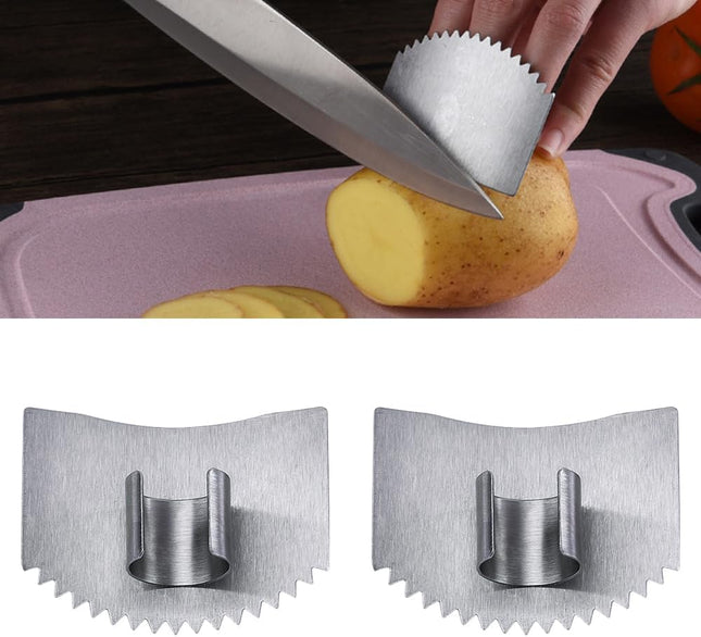 Stainless Steel Cutting Finger Guard 2025 New Stainless Steel Finger Protector for Cutting