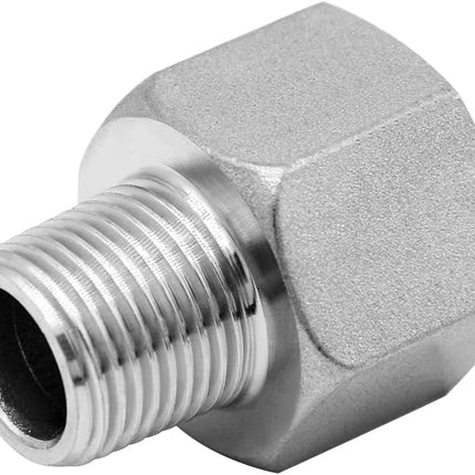 Stainless Steel NPT Reducer Adapter 1 Female to 1/2 Male Threaded Reducing Pipe Fittings Adaptor(Pack of 2)