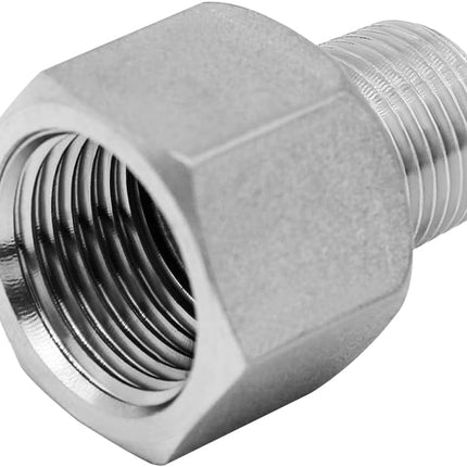 Stainless Steel NPT Reducer Adapter 1 Female to 1/2 Male Threaded Reducing Pipe Fittings Adaptor(Pack of 2)