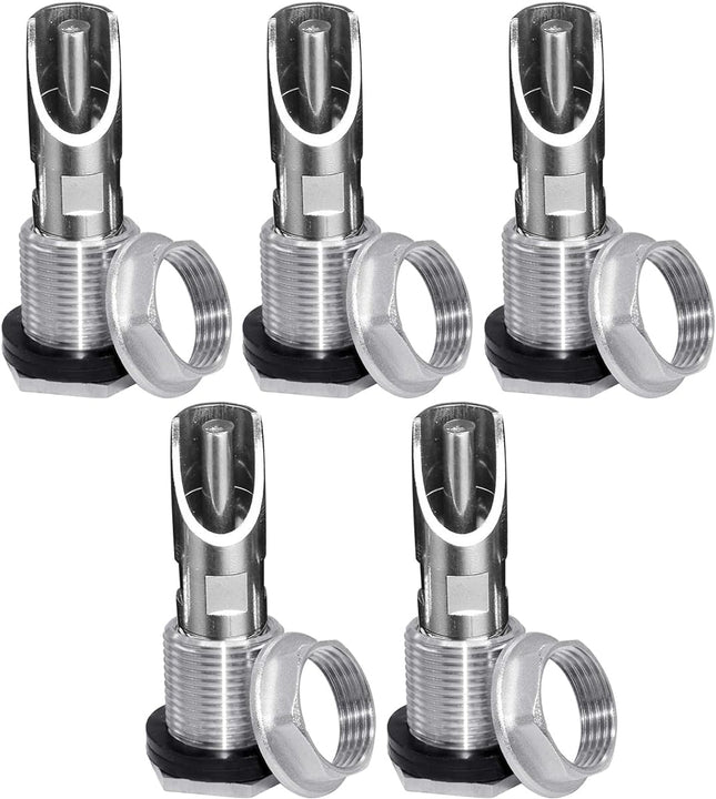 304 Stainless Steel Pig Nipple Waterer with 1/2 Female Bulkhead Fittings for Barrel Kit Feeder Automatic