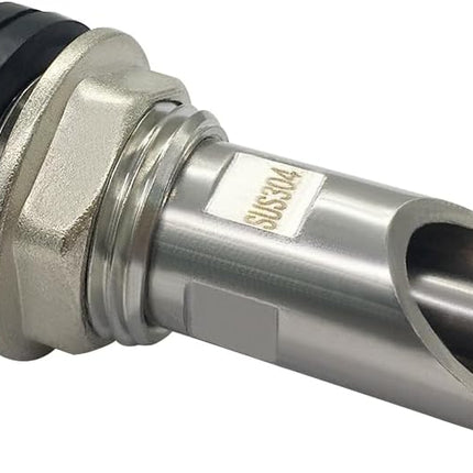 304 Stainless Steel Pig Nipple Waterer with 1/2 Female Bulkhead Fittings for Barrel Kit Feeder Automatic Water Drinker Durable Antirust (Set of 5)
