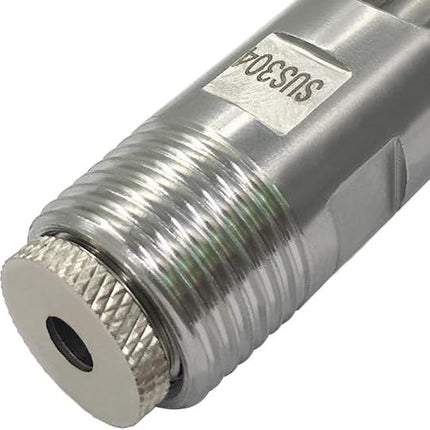 304 Stainless Steel Pig Nipple Waterer with 1/2 Female Bulkhead Fittings for Barrel Kit Feeder Automatic Water Drinker Durable Antirust (Set of 5)