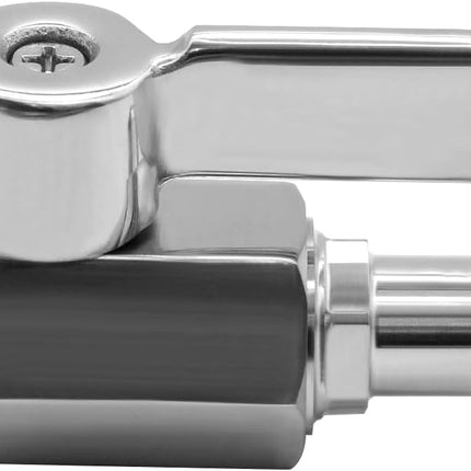 Air Quick Conect Plug Hose Fittings Ball Valve, Stainless Steel 1/4 Inch NPT Male Air Coupler Plug Compressor Shut Off Vavle