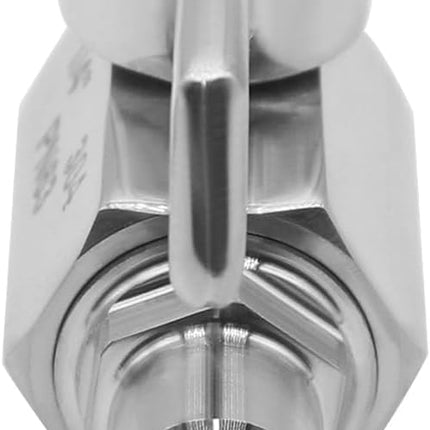 Air Quick Conect Plug Hose Fittings Ball Valve, Stainless Steel 1/4 Inch NPT Male Air Coupler Plug Compressor Shut Off Vavle