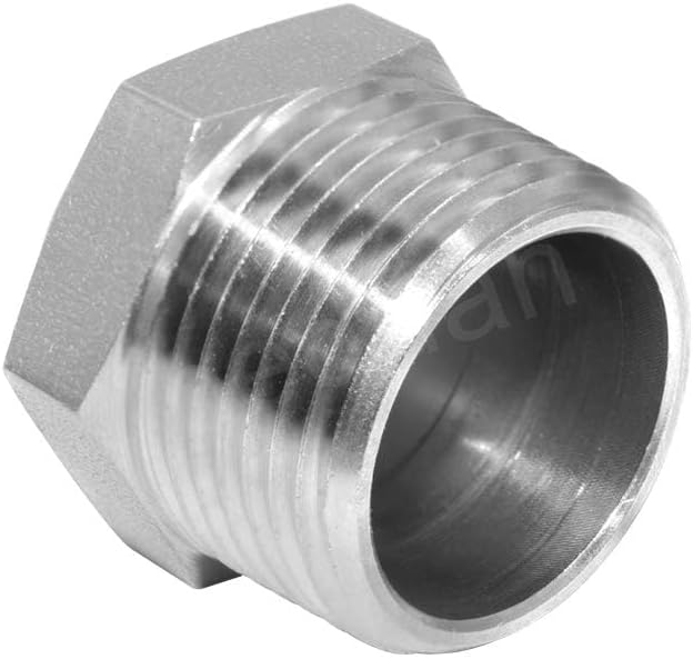 316 Stainless Steel Air Pneumatic Mufflers 1/2 NPT Male Thread Sintered Exhaust Muffler Silencer Flat – product detail