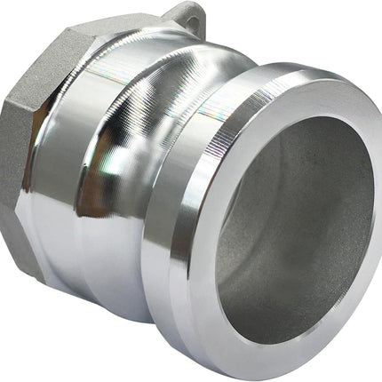 Aluminum Cam Lock Fittings (Part D+Part A) Cam and Groove Hose Fitting, 1 Female Coupler x 1 Female NPT with 1 Plug x 1 NPT Female Threaded Adapter(Set of 2)