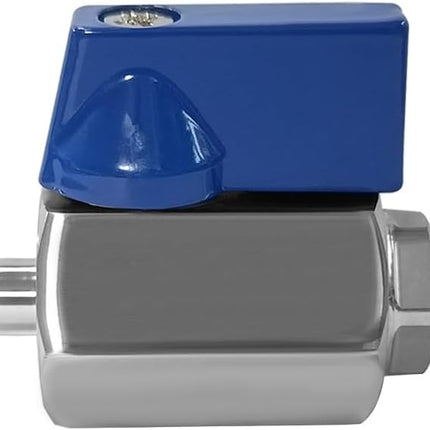 5/16" Hose ID Barb Ball Valve 316 Stainless Steel Mini Shut Off Valve for Marine Water Gas Fuel Drip Irrigation and Aquarium
