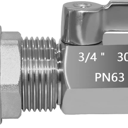 Spigot Rain Barrel Faucet Kit Stainless Steel 3/4" GHT Rain Barrel Valve with 3/4" Female Bulkhead Fitting Adapter Water Tanks, Aquariums, Tubs, Pools